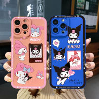 สำหรับ Realme C11 2021 C12 C15 C21Y C25Y C25S Realme5 5i 6i 8 Pro น่ารักอะนิเมะ My Melody Kuromi คุณภาพสูงเลนส์ป้องกันเลนส์สแควร์ Edge Full Len กรณีป้องกัน