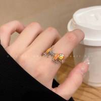 poodle bounce ring cute index finger ring adjustable opening