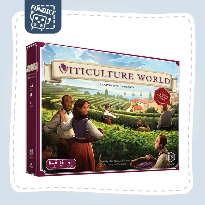 Fun Dice Viticulture World Board Game Lazada.co.th