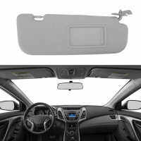 Car Sunvisor Assy Passenger Side With Mirror Car Interior Sunshade Grey 852103X000TX Replacement For Hyundai Elantra 2011‑2015