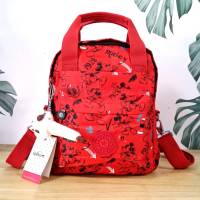 NiceBagOutlet KIPLING 3 WAYS MINI BACKPACK ซับในลายตาราง กระเป๋าสะพาย 3 Ways รุ่นใหม่ OS  OS032207