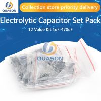 120pcs 12 value kit 1uF-470uF Electrolytic Capacitor assortment set pack 1UF 2.2UF 3.3UF 4.7UF 10UF 22UF 33UF 47UF 100UF 220UF