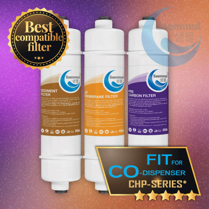 KOREAN SAEMMUL 3 STAGE COMPATIBLE WATER FILTER FOR COUNIVERSAL SYSTEM