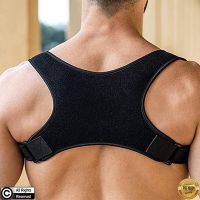 hjkↂ  Posture Corrector Men Adjustable Back Brace Breathable Providing Pain Lumbar Neck Shoulder