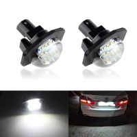 2PCS No Error LED License Plate Lights 12V LED Number Plate Lamp For Toyota Corolla Auris Alphard Sienna Wish Scion XB XD Urban