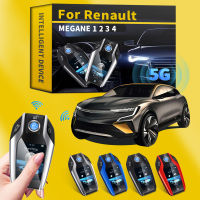 For Renault MEGANE 1 2 3 4 Car Modified Smart Remote Car Key For Keyless Smart Key with LCD Screen one-key start Car Accessories