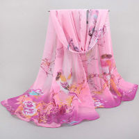 Scarf for Women Lightweight Silk Feel Spring Winter Oblong Fashion Scarves Shawl Floral Printed Wraps AA10131