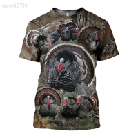 2023 NEW Casual Short Sleeve T-shirt 3d Printed Turkey Pattern Mens Summer Large Fashion T-shirt brand new T-shirt