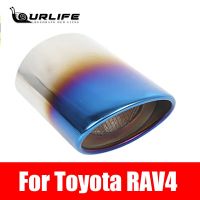 304ปลายท่อไอเสียรถเหล็กสแตนเลสปลายท่อไอเสียไอเสียสำหรับโตโยต้า RAV4 2014 2015 2016 2017 2018 2019อุปกรณ์ตกแต่ง