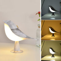 โคมไฟตั้งโต๊ะ LED ไร้สายขนาดเล็ก Magpie Shape Night Light Dimmable Touch Sensor โคมไฟข้างเตียง USB โคมไฟตั้งโต๊ะแบบชาร์จไฟได้สำหรับห้องนอน