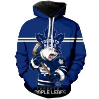 bjhஐ✻  6XL2023 Toronto Mens Print Leafs Outdoor Sweatshirt 1