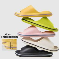 Air Cushion Thick Bottom Design Womens Slippers Summer Soft Non-Slip Home EVA Leisure Sandals Couples Bathroom Woman Slippers