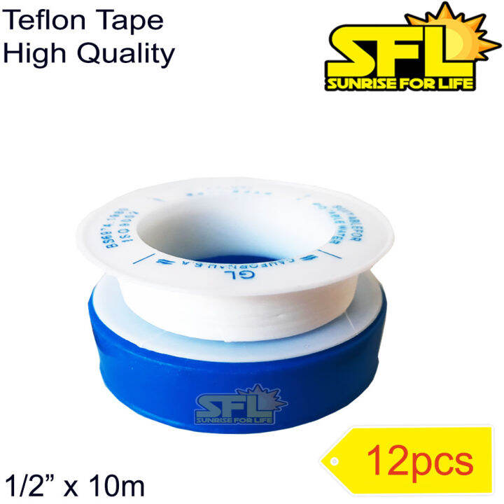 Teflon Tape High Quality 12mm (12pcs) I SFL | Lazada PH