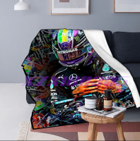 （xzx  31th）  (all in stock xzx180305)red bull f1 Racing Blanket Throw Blanket Reversible Formula Cars Cuddly Blankets Racing Flannel Blankets for Adult Children for Couch Bed Chair Office Sofa Camping Four Seasons 19