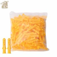 10-50pc Plastic expansion pipe M6 M8 M10 L=30-100mm rubber plug plastic pipe nylon column expansion screw anchor plug wall plugs Screw Nut Drivers