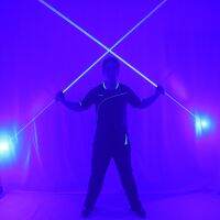 Mini Dual Direction Blue Laser Sword For Laser Man Show Double Headed Wide Beam LED stage costume