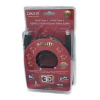 OKER HDMI 5M สายทองแดง 24K/V1.4 M/M ยาว 5เมตร HD403 บริการเก็บเงินปลายทาง