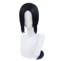 Anime Wig Cosplay Headband Wig Black Long Heat-resistant Hair + Wig Cap Halloween Party Accessory