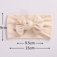 【YF】 32 Colors Cable Bow Baby Headband for Child Bowknot Headwear Cables Turban Kids Elastic Headwrap Hair Accessories