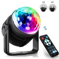 RGB Disco Ball Party Lights DJ Disco Light 3W 3 LED RGB LED Stage Light For Christmas Wedding Sound Xmas Club Bar Party Lights