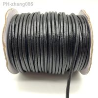0.5mm 0.8mm 1mm 1.5mm 2mm 3mm Black Waxed Cotton Cord Rope Waxed Thread Cord String Strap Necklace Rope For Jewelry Making