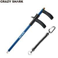 Crazyshark เครื่องกำจัดขอเกี่ยวอลูมิเนียมตะขอปลาเครื่องมือแยกตะขาน้ำหนักเบาแบบพกพาเหมาะสำหรับการตกปลาขนาด34.6ซม.