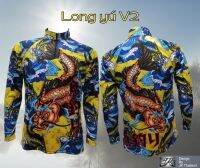 เสื้อตกปลา JK Thailand เสื้อกันยูวี ลาย LONG YU V2 ป้องกันรังสี UV 80% แห้งเร็ว