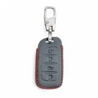 ✓♣☊ Praise Soft Genuine Leather 4 Button Car Key Cover for Changan CS35 CS75 PLUS CS85 COUPE CS95