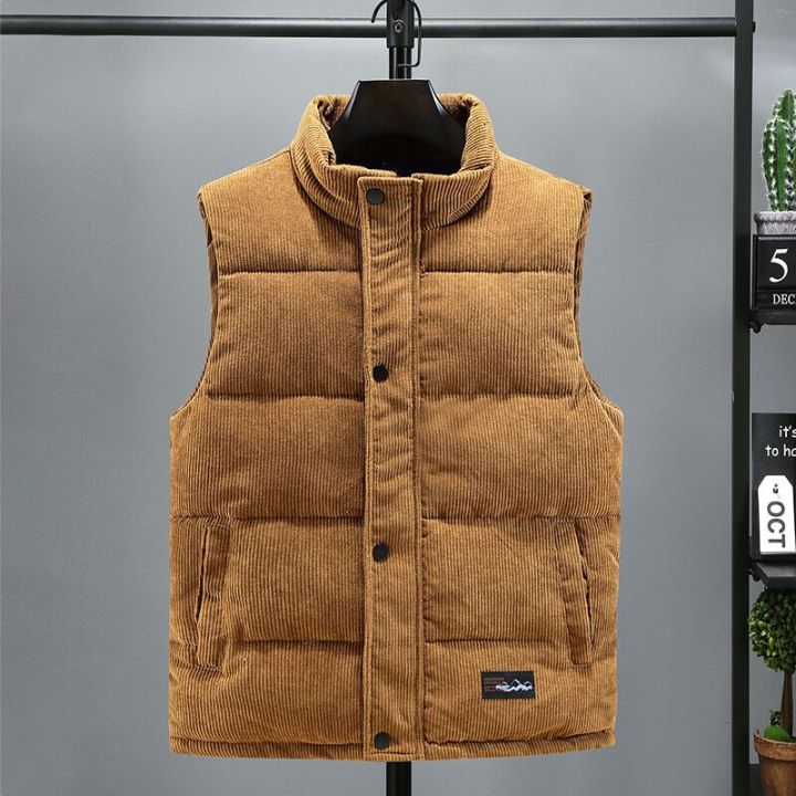 zzooi-2022-new-autumn-winter-mens-corduroy-down-cotton-waistcoat-casual-vest-sleeveless-thermal-vest-fashion-thickened-horse-clip