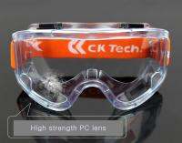 แว่นกันฝุ่น แว่นกันลม CK Tech รุ่น CKY-134 (ของแท้ 100%) แว่นกันแดด แว่นตาเล่นกีฬา แว่นปั่นจักรยาน แว่นขี่มอเตอร์ไซค์ พร้อมอุปกรณ์ครบเซ็ต