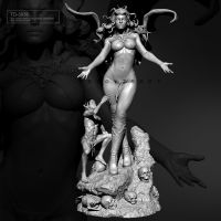 55mm 75mm Resin model kits figure beauty colorless and self-assembled TD-3936