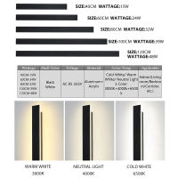 Led ยาวโคมไฟติดผนังที่ทันสมัยในร่มโคมไฟติดผนังพื้นผิวติดห้องนั่งเล่นพื้นหลังผนังเชิงเทียนนอร์ดิกตกแต่งโคมไฟสำหรับบ้าน