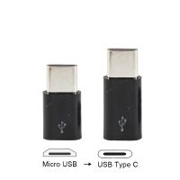 OTG Type C to micro USB female to male 2.0 connector shell jack tail socket mini plug terminal black white