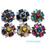 【YF】☎  Classic Jewelry Six Color Big Brooch for Wedding Accessories Fashion Breast Pin Ladies Coat Garments