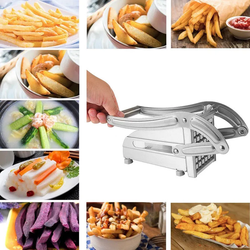Professional Fries Cutter Potato Cutter Vegetable Cutting Machine Chopper  Stainless Vegetable Potato Slicer Diced Device 