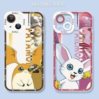 Suitable For New Digimon Phone Case iPhone 14 Pro Max 13 12 Mini 11 XS XR X 8 7 Plus 6S 6 SE Cartoon Anime All-Inclusive Anti-Collision