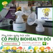 PHỤ KIỆN MÁY HÚT BIOHEALTH ĐIỆN ĐÔI  bình, núm ti, cỗ phễu, màn hút, van