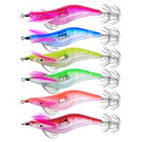 【cw】 1Pcs Flashing Fishing Flash 10cm 12.2g Squid Jig Shrimp Bait Night 【hot】