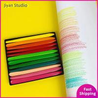 JIYAN2866 24 Colors Plastic Non Dirty Hand Earlyeducation Tools Drawing Tool Marker Colored Crayon Wax Pencil Oil Painting Stick