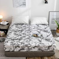 Marble Pattern Bed Sheets 180x200,Adjustable Fitted Sheet 140x190,200x200,Mattress Protector Cover Four Corners,For Home Bedroom