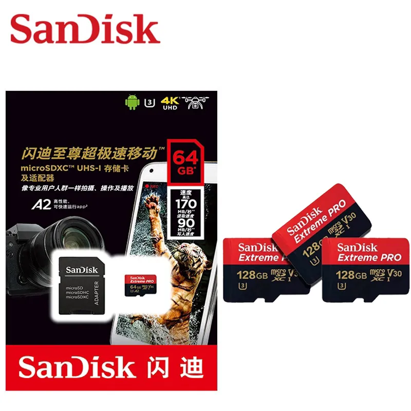 SanDisk Extreme Pro - flash memory card - 64 GB - SDXC UHS-I