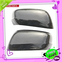 ส่งฟรี เก็บปลายทาง ฝาครอบกระจก HONDA JAZZ GE ปี 2008-2013 ไม่มีไฟเลี้ยว  ลายเคฟล่า ส่งจากกรุงเทพ