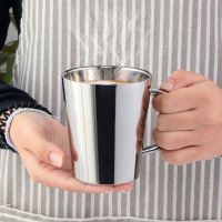 1PCS Double Wall Stainless Steel Coffee Mug 300ml Portable Rainbow Cup Travel Tumbler Milk Tea Cups Double Office Water Mugs