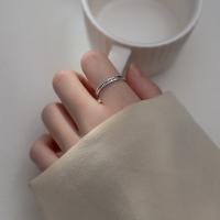 Ai Luoqi s925 silver retro style Thai silver old simple womens ring open temperament finger ring J9678