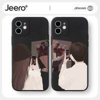 [ส่งสินค้าภายใน 24 ชั่วโมง]Jeero เคสคู่ เคสไอโฟน คู่รัก กันกระแทกซิลิโคนนุ่มน่ารักตลก เคสศัพท์ Compatible for 14 13 12 11 Pro Max SE 2023 X XR XS 8 7 ip 6S 6 Plus HFF1562