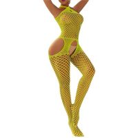 One-pieces Sexy Teddies Bodysuits Lingerie Bodystocking Women Fishnet Open Crotch Catsuit Body Suit Costumes Jumpsuit Crotchless