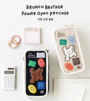 Romane Brunch Brother Poodle Open Pencase กระเป๋าใส่เครื่องเขียนพุดเดิ้ล ลายลิขสิทธิ์แท้จากโรมาเน่ Made in Korea