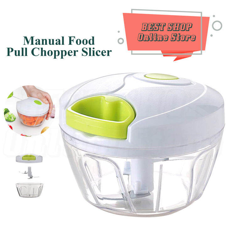 BEST SHOP Kitchen Utensils Pull Chop Chopper Manual Food Processor