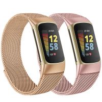 ❖ สำหรับ Fitbit Charge 5 สายโลหะนาฬิกาแม่เหล็กสำหรับ Fitbit Charge 4 3 สายรัดข้อมือสายนาฬิกาอุปกรณ์เสริม