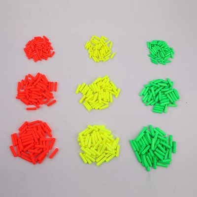 【CW】 50pcs Cylinder Foam Fishing Float Beads Bobber Floating Oval Accessories